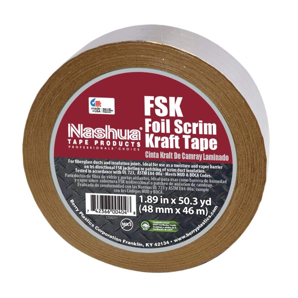 1.89 in. x 50.3 yds. Foil-Scrim-Kraft Insulation Duct Tape price history on PriceWatchPro