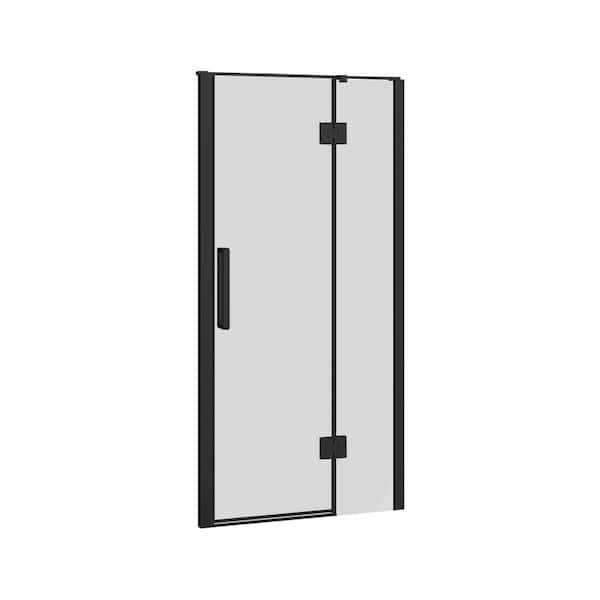 A&E Tani 1.5 in. L x 36 in. W x 74 in. H Shower Door Glass Panel in Black