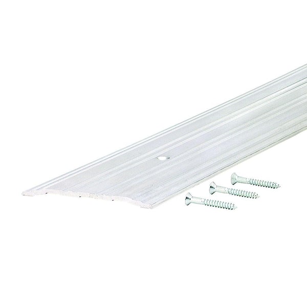 Fluted Saddle 5 in. x 92 in. Aluminum Commercial Threshold