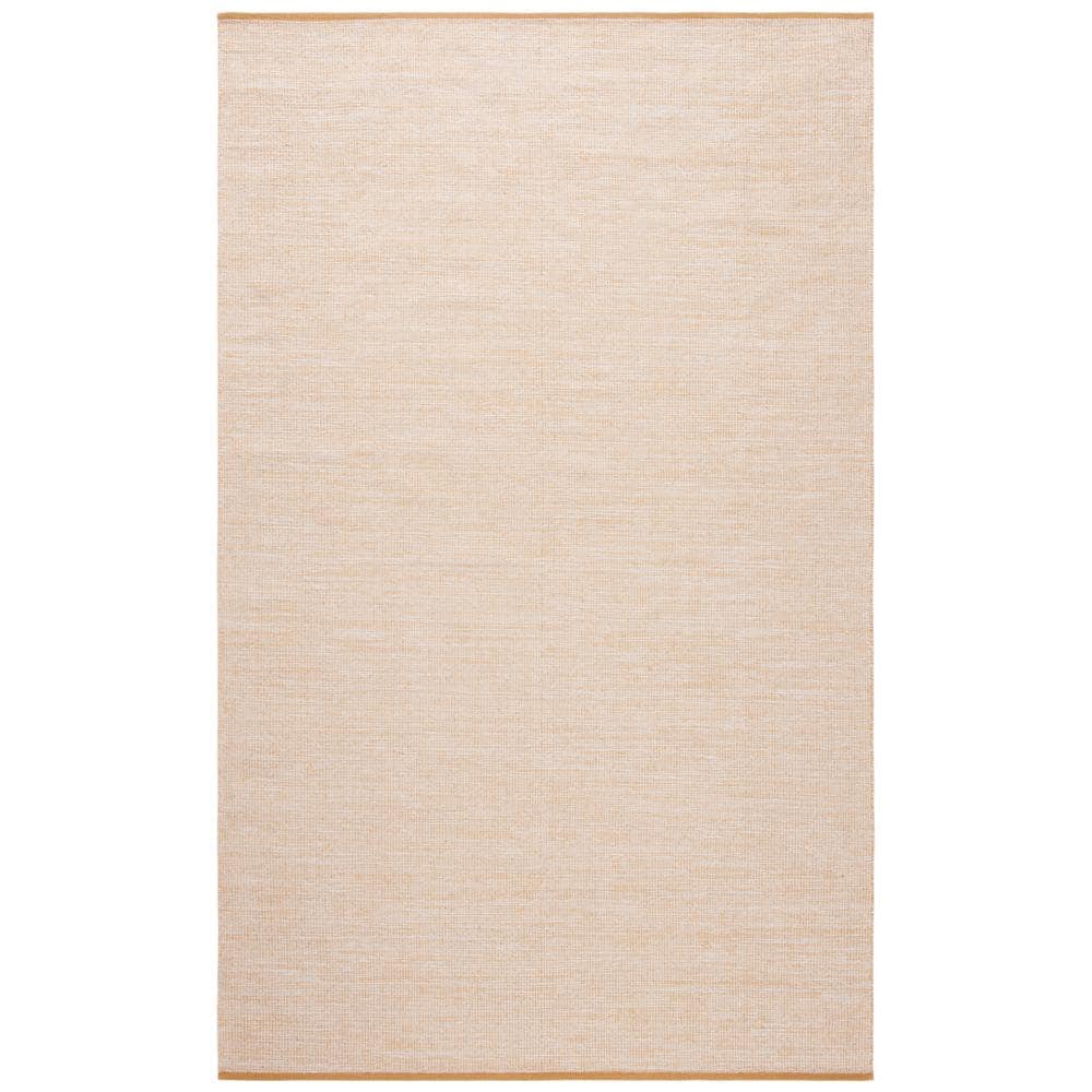 Coastal Breeze Blue Hand-Woven Cotton 4' x 6' Area Rug