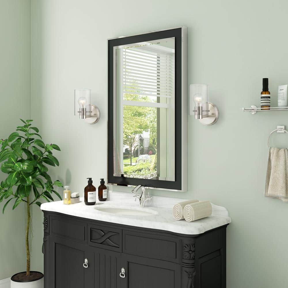 Munich Sleek Brushed Nickel Transitional 1-Light Sconce