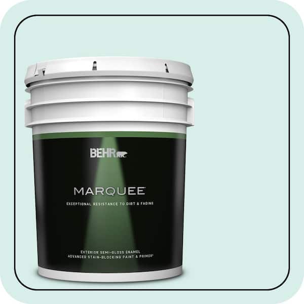 BEHR MARQUEE 5 gal. #M450-1 Dew Pointe Semi-Gloss Enamel Exterior Paint & Primer