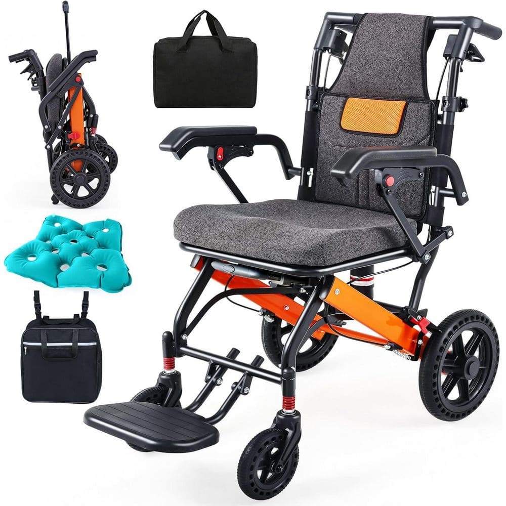 Lightweight Portable Transit Travel Wheelchair with Telescopic Handle and Travel Bag for Adults and Seniors price history on PriceWatchPro
