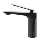 Single-Handle Single Hole Bathroom Faucet in Matte Black