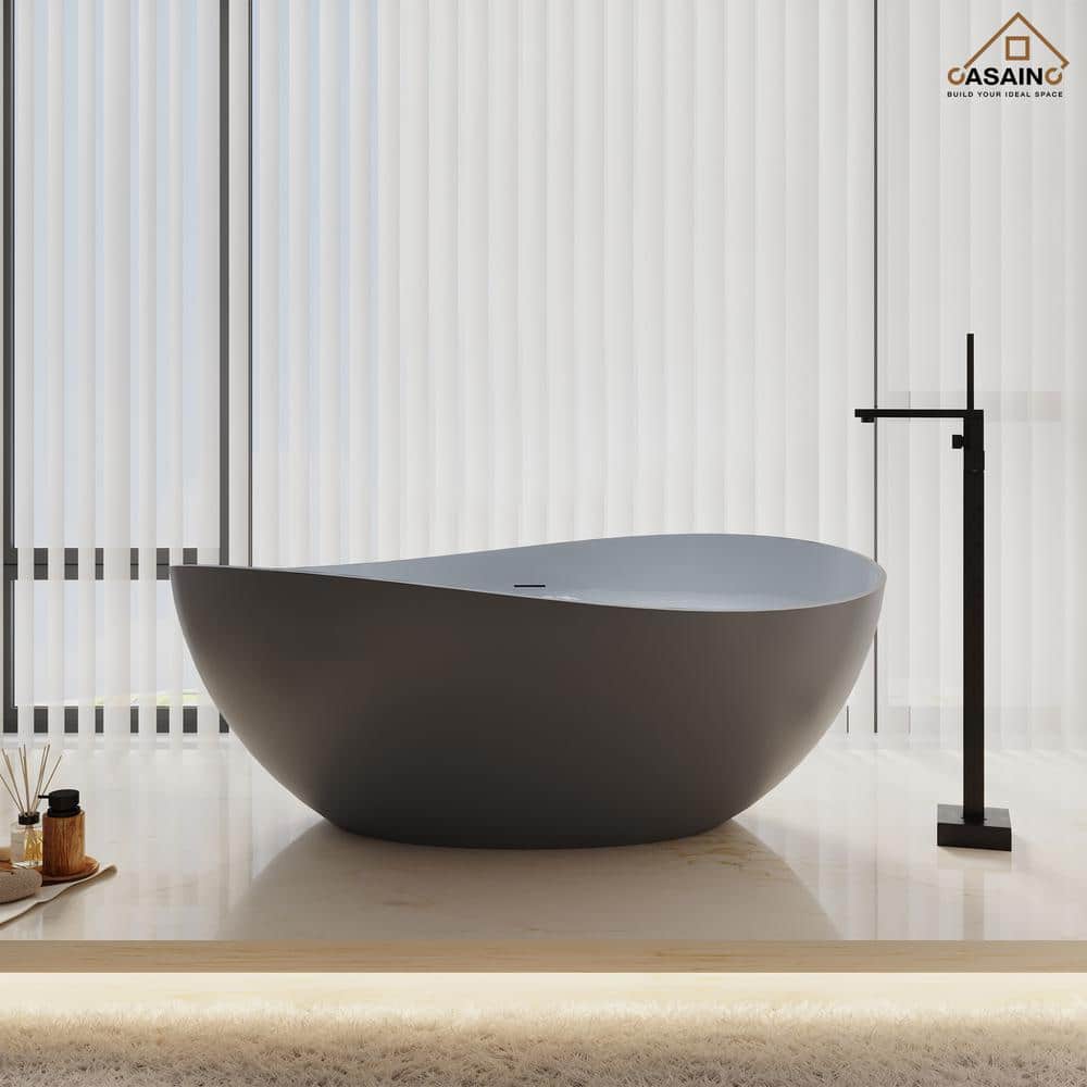 63 in. x 37 in. Soaking Bathtub in Matte Grey price history on PriceWatchPro