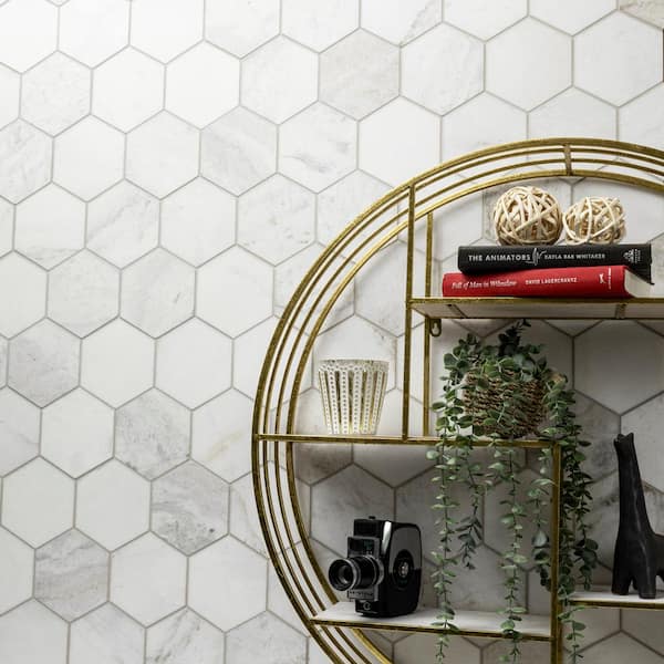 Emser WINTER FROST Winter Frost Natural Stone Marble Border Tile (13-in x 13-in)