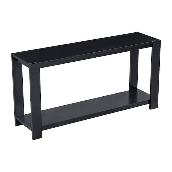59.8 in. W x 15.7 in. D x 30 in. H Bathroom Black Linen Cabinet