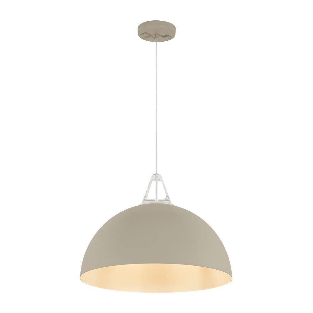 PCover 1-Light 17.7-in W Beige Scandinavian Dome Pendant Light for Kitchen Island and Dining Room price history on PriceWatchPro