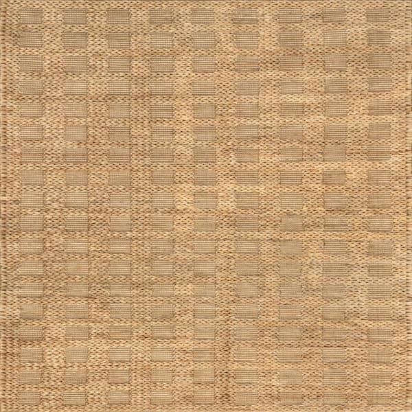 Lennon Checkered Hand Braided Jute Natural 4 ft. x 6 ft. Indoor Area Rug