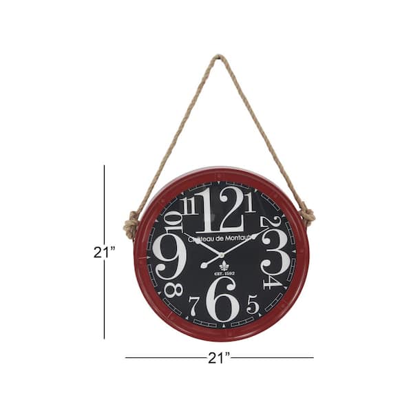 Triangle Cherry Mantle Clock
