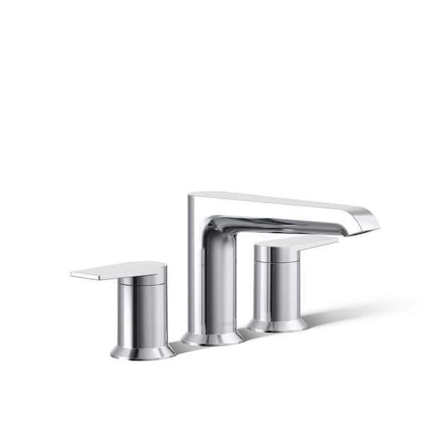 KOHLER Hint 2-Handle Tub Faucet in Polished Chrome (Valve Not Included)