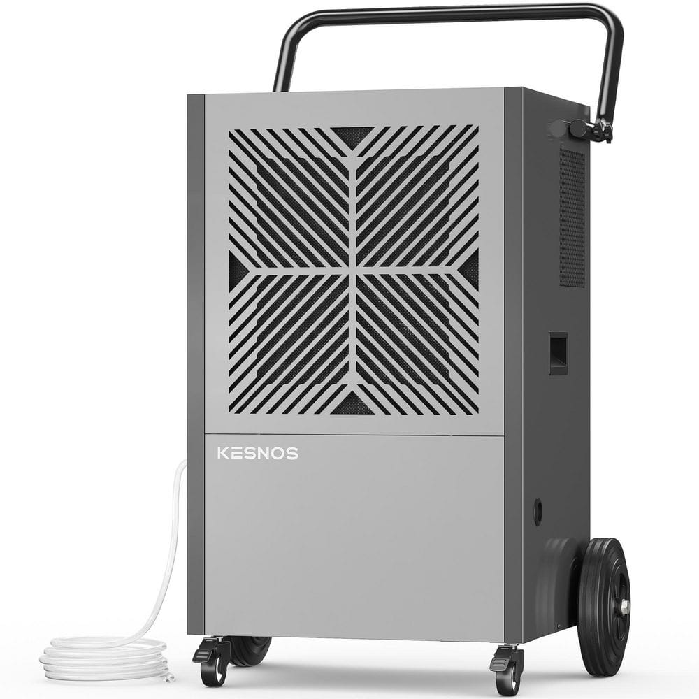216 pt. 8,000 sq. ft. Commercial Dehumidifier with Built-in-Pump, Drain Hose and Timer for Basement, Large Space in Gray price history on PriceWatchPro