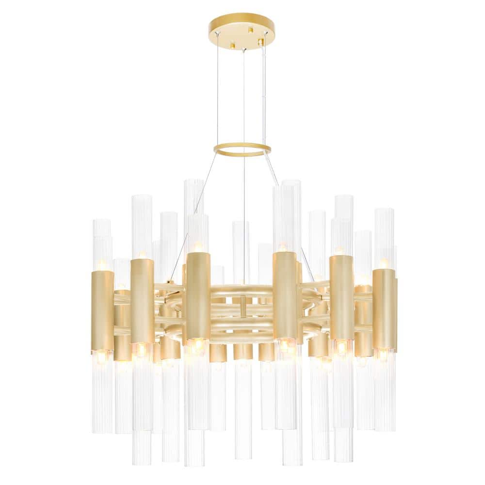 Orgue 42 Light Chandelier With Satin Gold Finish price history on PriceWatchPro