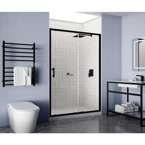 ANZZI Etzio Series 60 in. x 72 in. H Sliding Framed Shower Door in