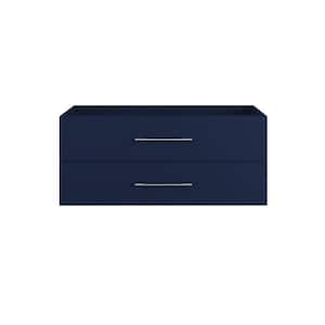 Napa 48 in. W x 22 in. D x 21 in. H Single Sink Bath Vanity Cabinet without Top in Navy Blue, Wall Mounted