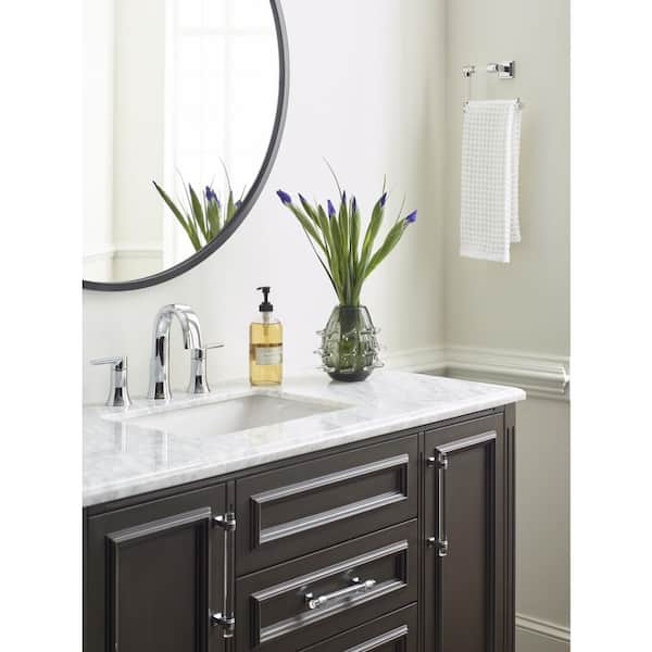 Glacio 5-7/16 in. (138 mm) L Towel Ring in Clear/Chrome