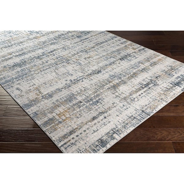 Carmel Blue Modern Abstract 8 X 12  Area Rug