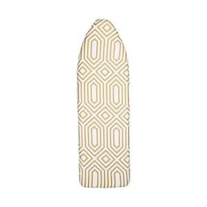 Scorch Resistant Ironing Board Cover and Pad in Gold