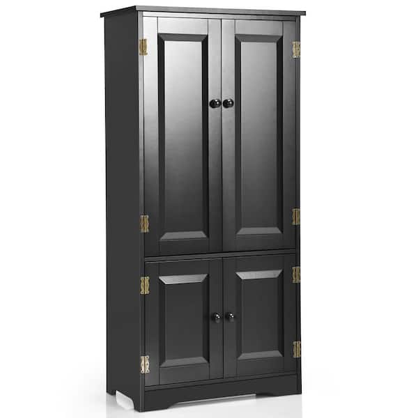 Costway Freestanding Tall Storage Cabinet Utility 2-Door Cabinet