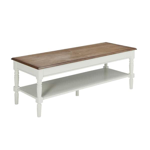 White Driftwood Convenience Concepts French Country Coffee Table 