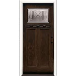 Feather River Doors 37.5 in. x 81.625 in. Phoenix Patina Craftsman ...