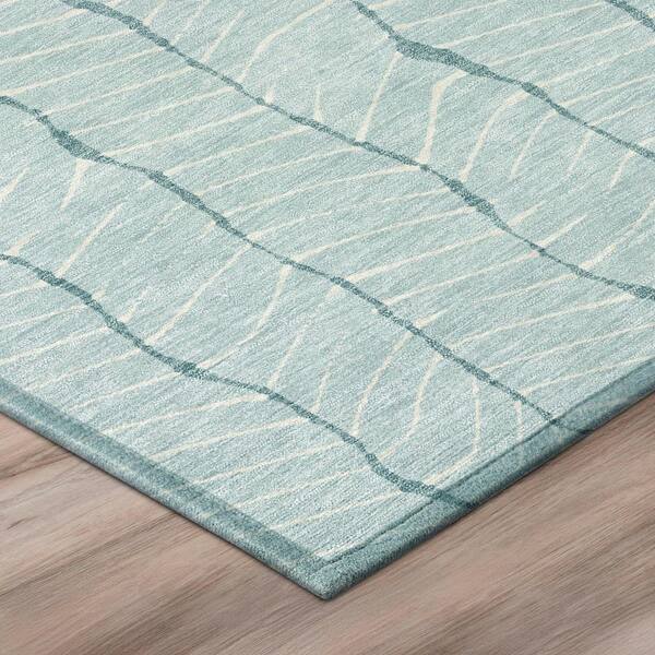 Chantille Machine Washable Indoor/Outdoor Abstract ACN3038 Sky 10 ft. x 14 ft. Area Rug