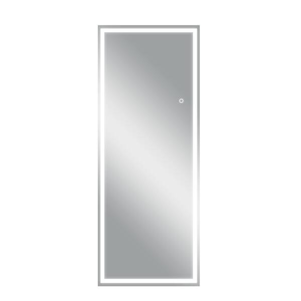 PexFix 20 in. W x 63 in. H Modern Rectangle Aluminium Alloy Frameless