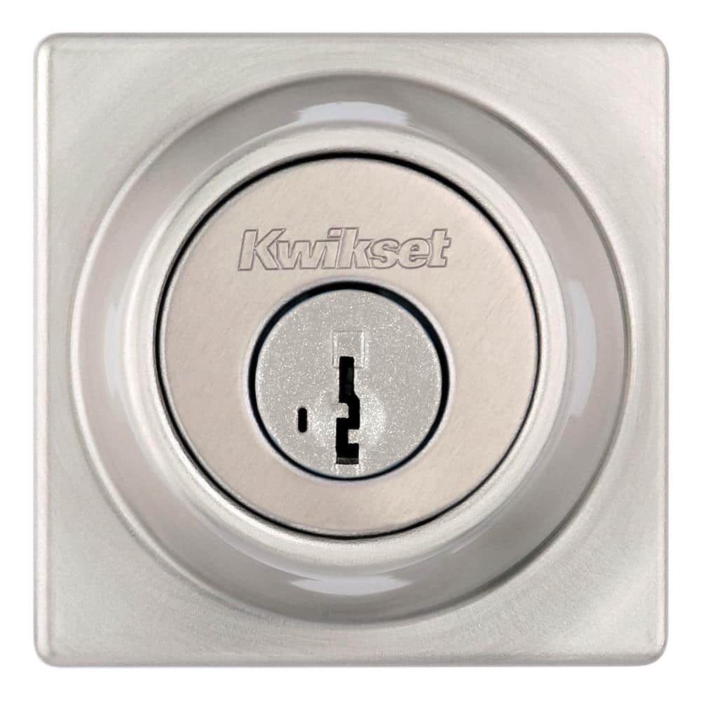 Satin Nickel Single Cylinder Modern Deadbolt Lock