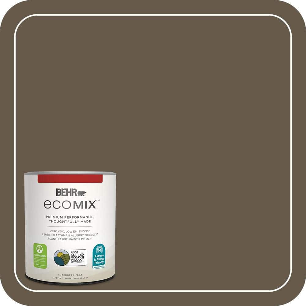 Shadow Magic Storage BEHR ECOMIX 1 qt. #740D-7 Frontier Shadow Flat Plant-Based Interior ...