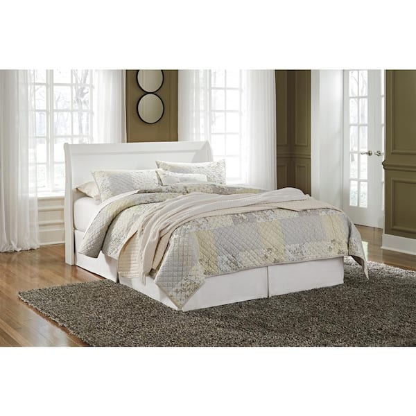 Signature Design By Ashley Anarasia White Queen Sleigh Headboard