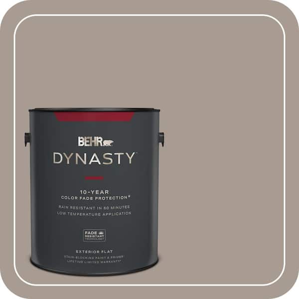 BEHR DYNASTY 1 gal. Home Decorators Collection #HDC-NT-18G Frosted Cocoa Flat Exterior Stain-Blocking Paint & Primer