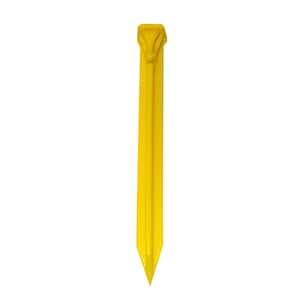 9 in. Yellow Utility Stakes (15-Pack)