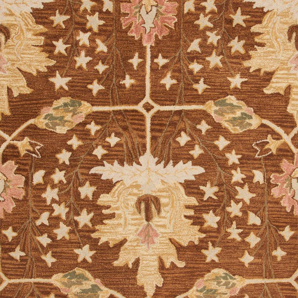 Anatolia Brown and Beige 8' x 10' Hand Tufted Wool Area Rug