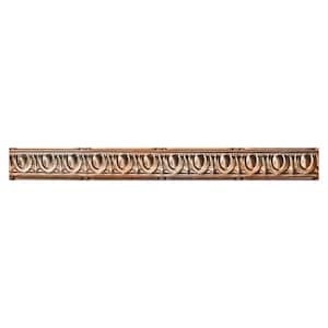 Puffy Arches 0.012 in. x 2.56 in. x 48 in. Metal Bed Moulding Nail-up Tin Cornice in Lincoln Copper (48 Ln. ft./Pack)