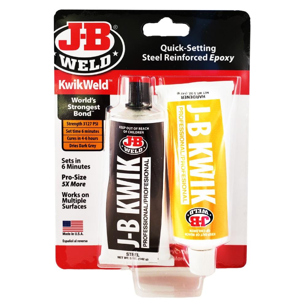 J-B WELDX Plastic Weld White Epoxy Adhesive at