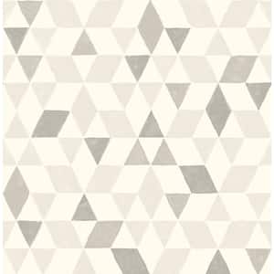 Harold Grey Geometric Paper Strippable Roll (Covers 56.4 sq. ft.)