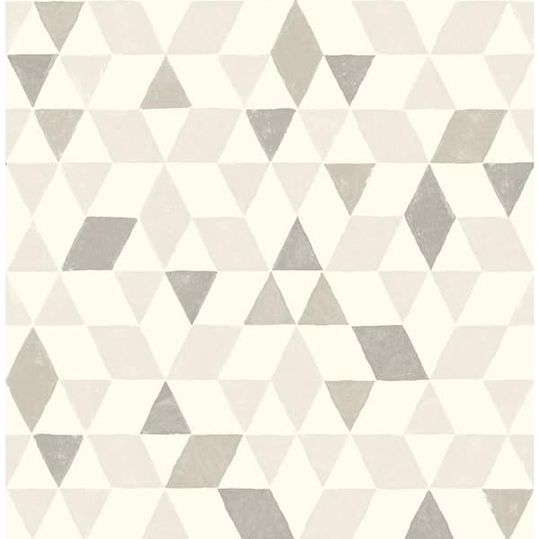 Fine Decor Harold Grey Geometric Paper Strippable Roll (Covers 56.4 sq. ft.)