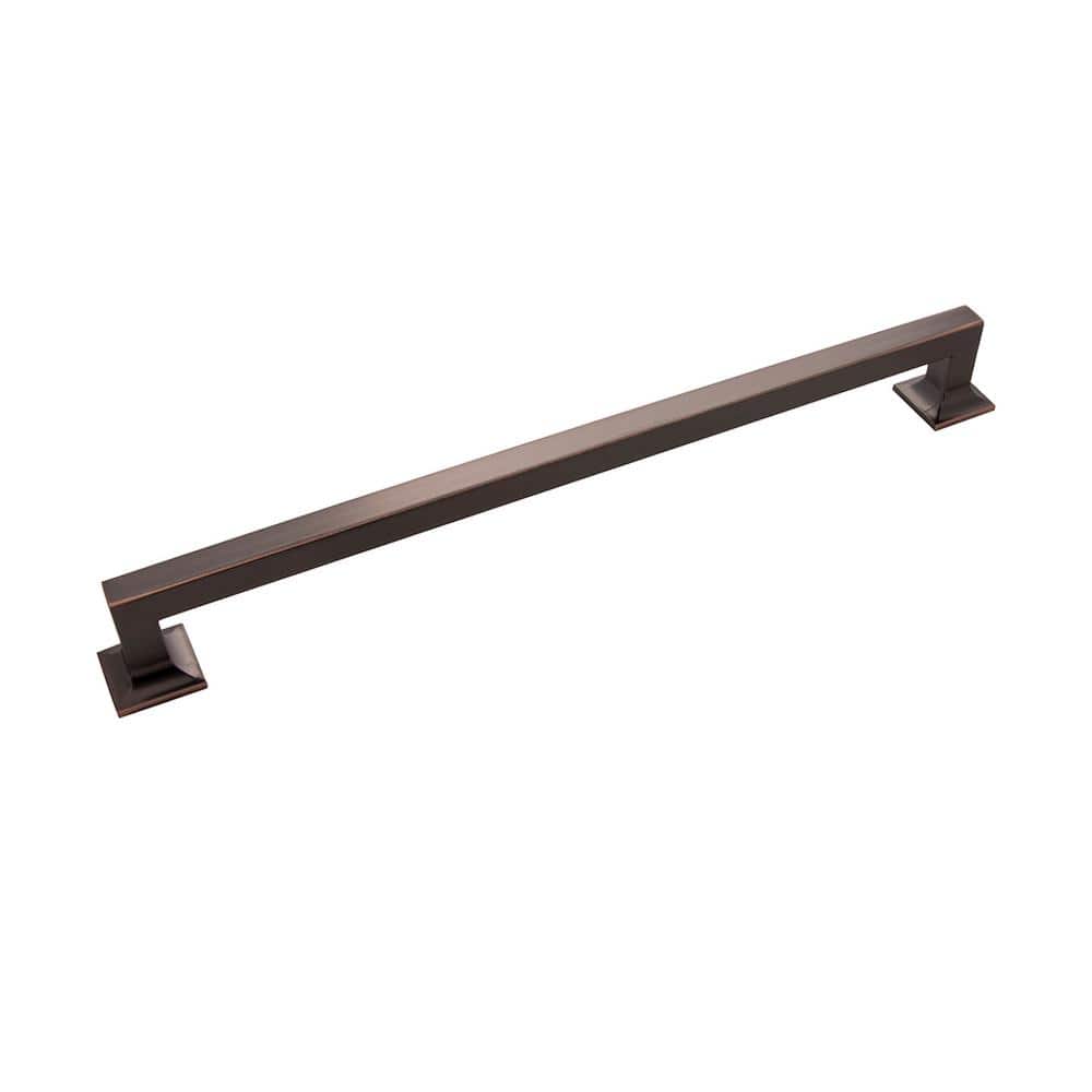 Studio Collection Pull 12 in. Center to Center Oil-Rubbed Bronze Highlighted Bar Cabinet Pull (5-Pack) price history on PriceWatchPro