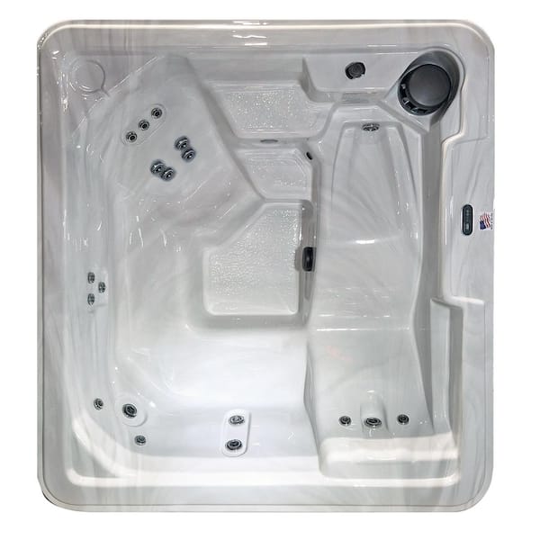 Barcelona 5-Person 120-Volt-Plug and Play 17-Jet Spa with Ozonator LED Light Polar Insulation and Hard Cover