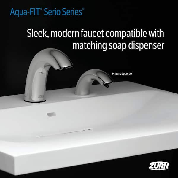 Zurn Aqua-Fit Serio Battery Powered Touchless Bathroom Faucet in