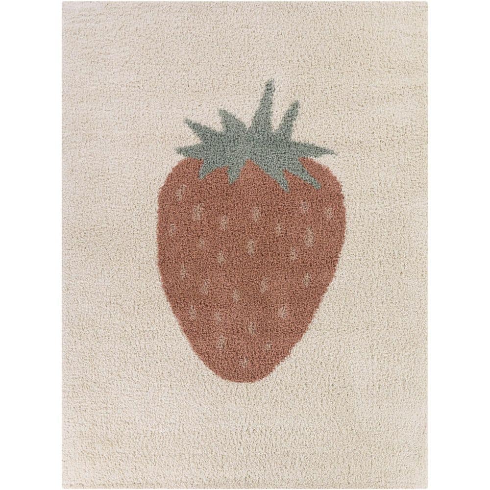 Fraise Burnt Orange 5 ft. 3 in. x 7 ft. Strawberry Area Rug price history on PriceWatchPro