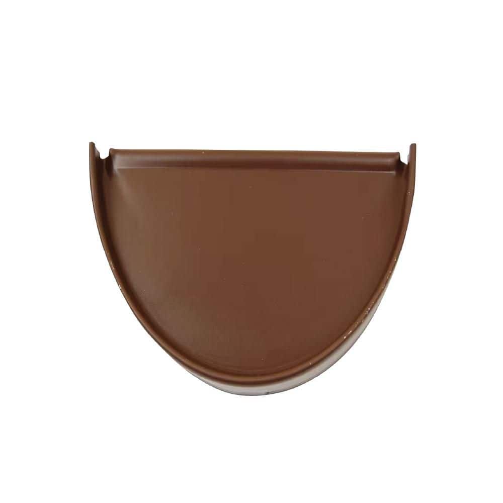 5 in. Royal Brown Aluminum Half-Round End Cap price history on PriceWatchPro