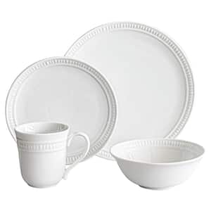 32-Piece White Porcelain Dinnerware Set (Service for 8)
