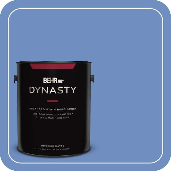 BEHR DYNASTY 1 gal. #590B-5 Purple Hyacinth Matte Interior Stain-Blocking Paint & Primer