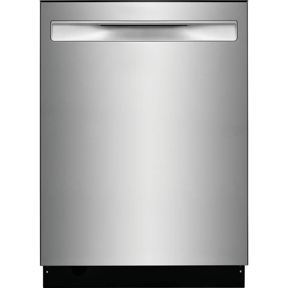 Frigidaire 24 in. Top Control Built-In Tall Tub Dishwasher in Stainless Steel with 5-cycles and MaxDry, Silver