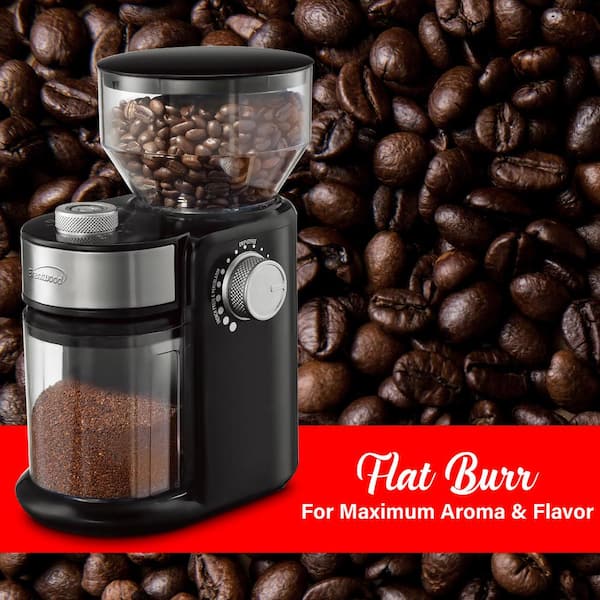 Brentwood 8 oz. Automatic Burr Coffee Grinder Mill in Black 985116824M -  The Home Depot