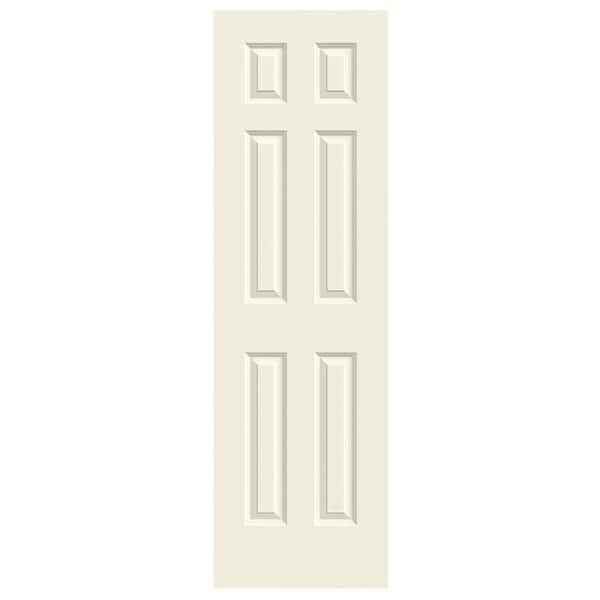 JELD-WEN 24 in. x 80 in. Colonist Vanilla Painted Smooth Solid Core Molded Composite MDF Interior Door Slab