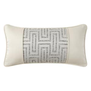 Brosna Grey 11 in. X 22 in. Decorative Pillow