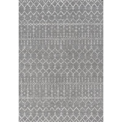 Gray 8 X 10 Moroccan Area Rugs, Grey And White Rugs 8×10