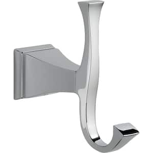 Dryden Double Towel Hook Bath Hardware Accessory in Polished Chrome